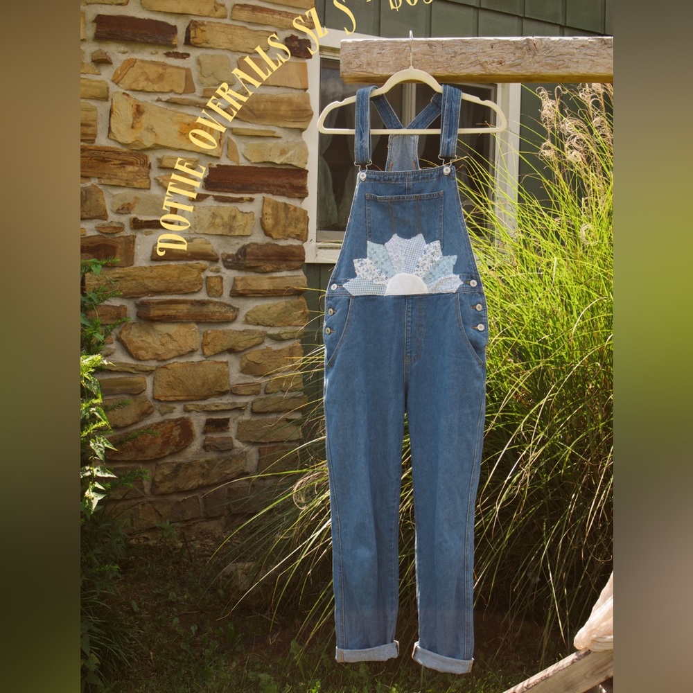 Custom patchwork overalls - Picture 5 of 6